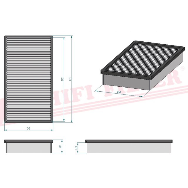 Filtre Habitacle SC 90128 Hifi Filter référence fournisseur HIFSC90128